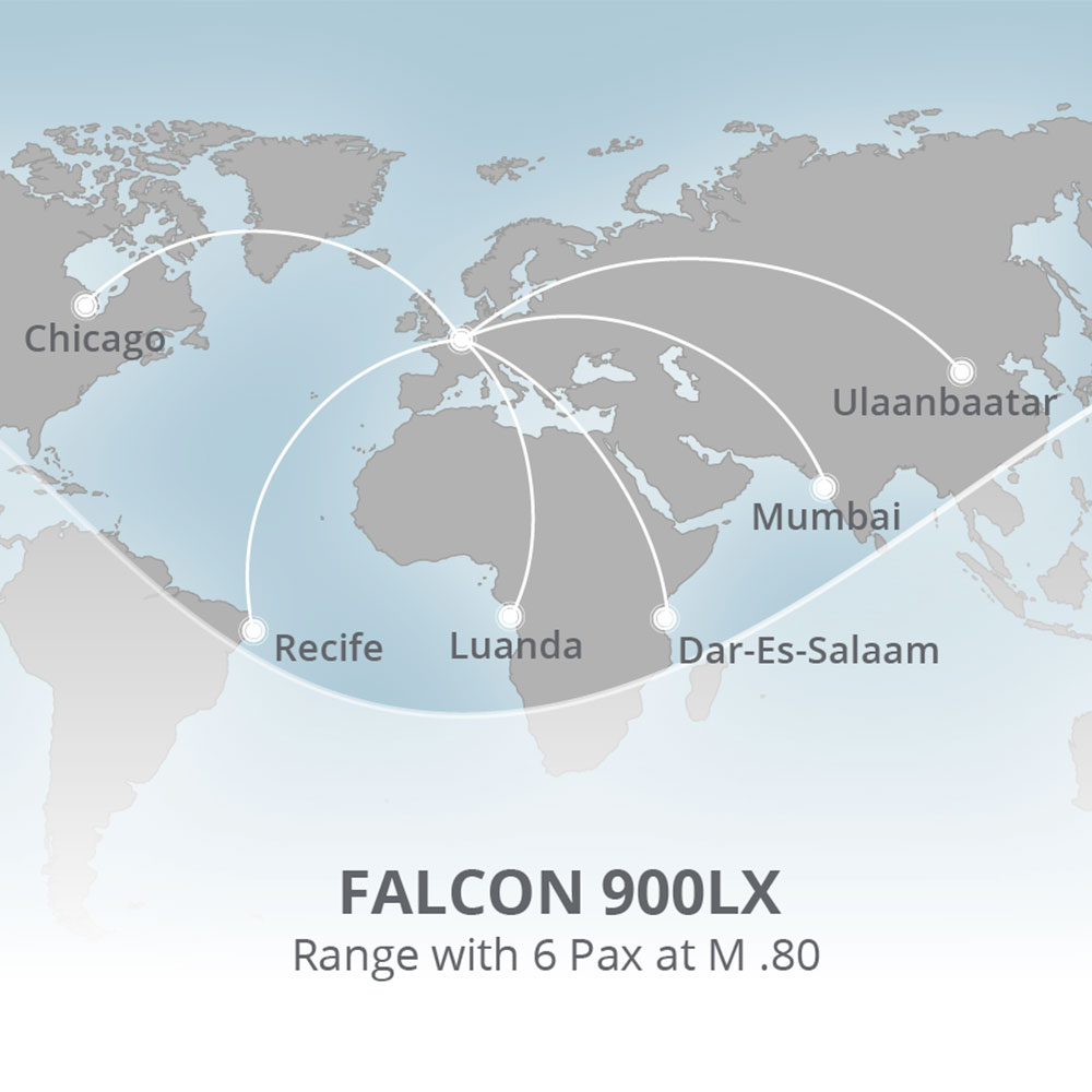 Range Falcon 900LX Privéjet